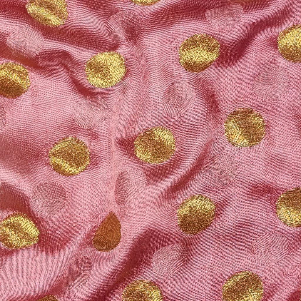 Daaira-e-Noor – Pure Katan Jamawar Satin with Circular Zari Motifs