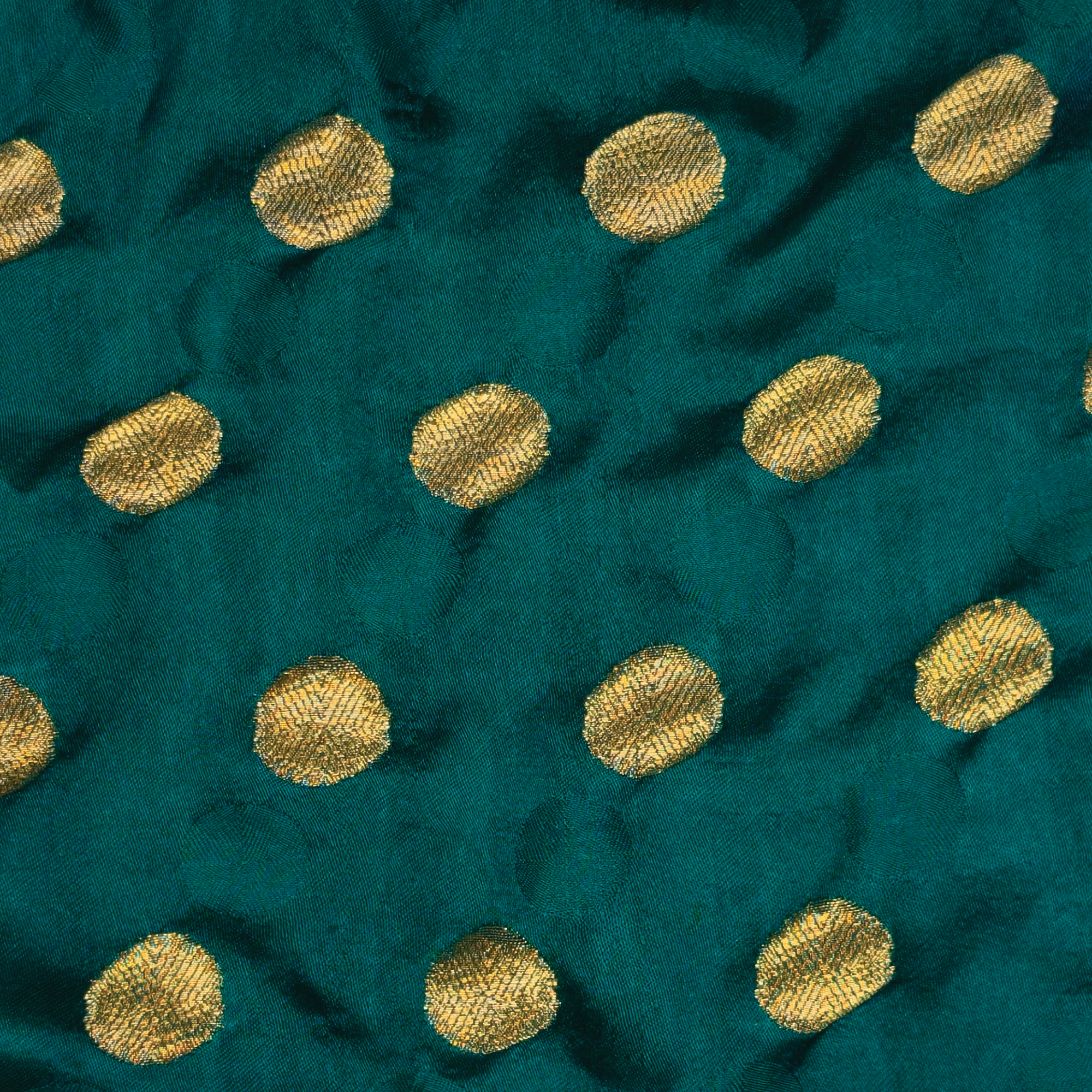 Daaira-e-Noor – Pure Katan Jamawar Satin with Circular Zari Motifs