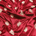 Noorbaaf – Self Jamawar Katan Satin with Mughal Buti - Zahra Maham