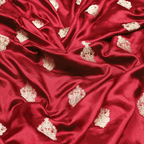 Noorbaaf – Self Jamawar Katan Satin with Mughal Buti - Zahra Maham