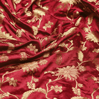 Noorzar – Self Jamawar Katan Satin with Mughal Jaal - Zahra Maham