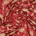 Noorzar – Self Jamawar Katan Satin with Mughal Jaal - Zahra Maham