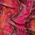 Nura – Blended Katan Satin with Floral Zari Work - Zahra Maham