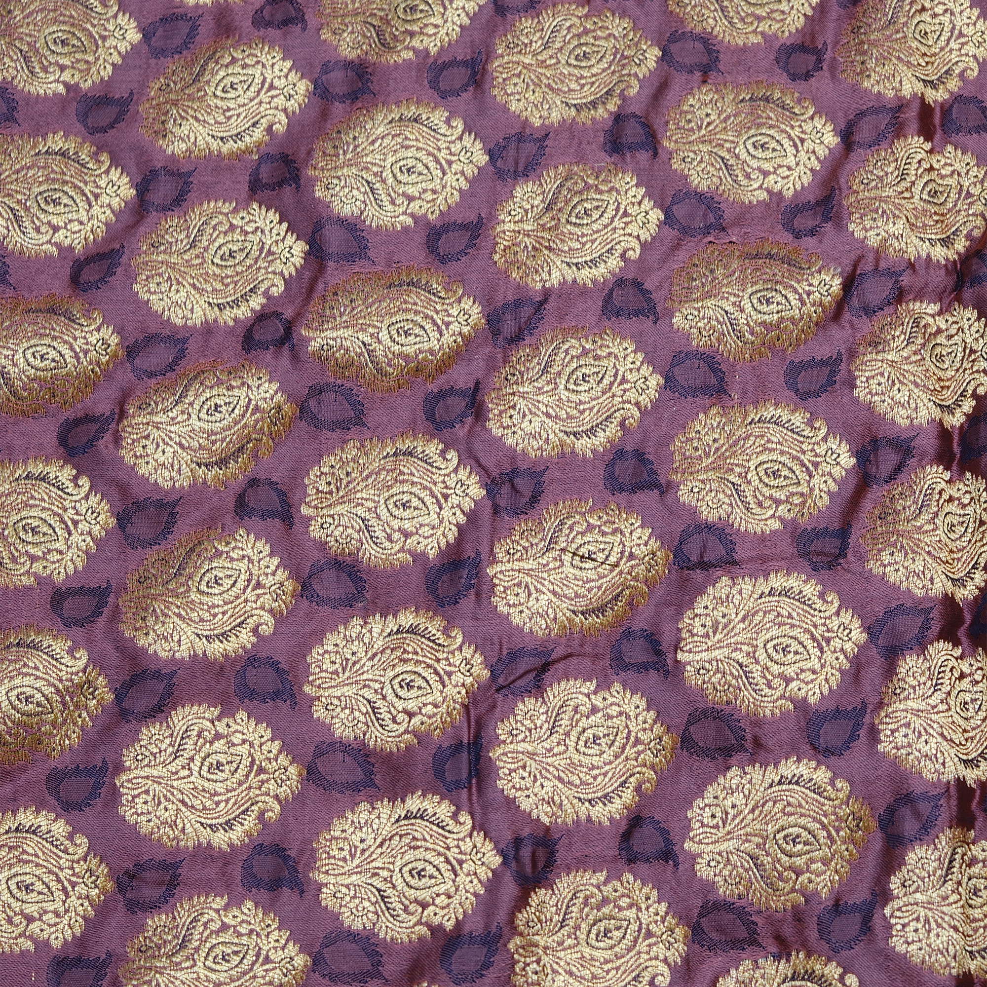 Banafshe Buteh — Pure Katan Satin (5.5 Yards)