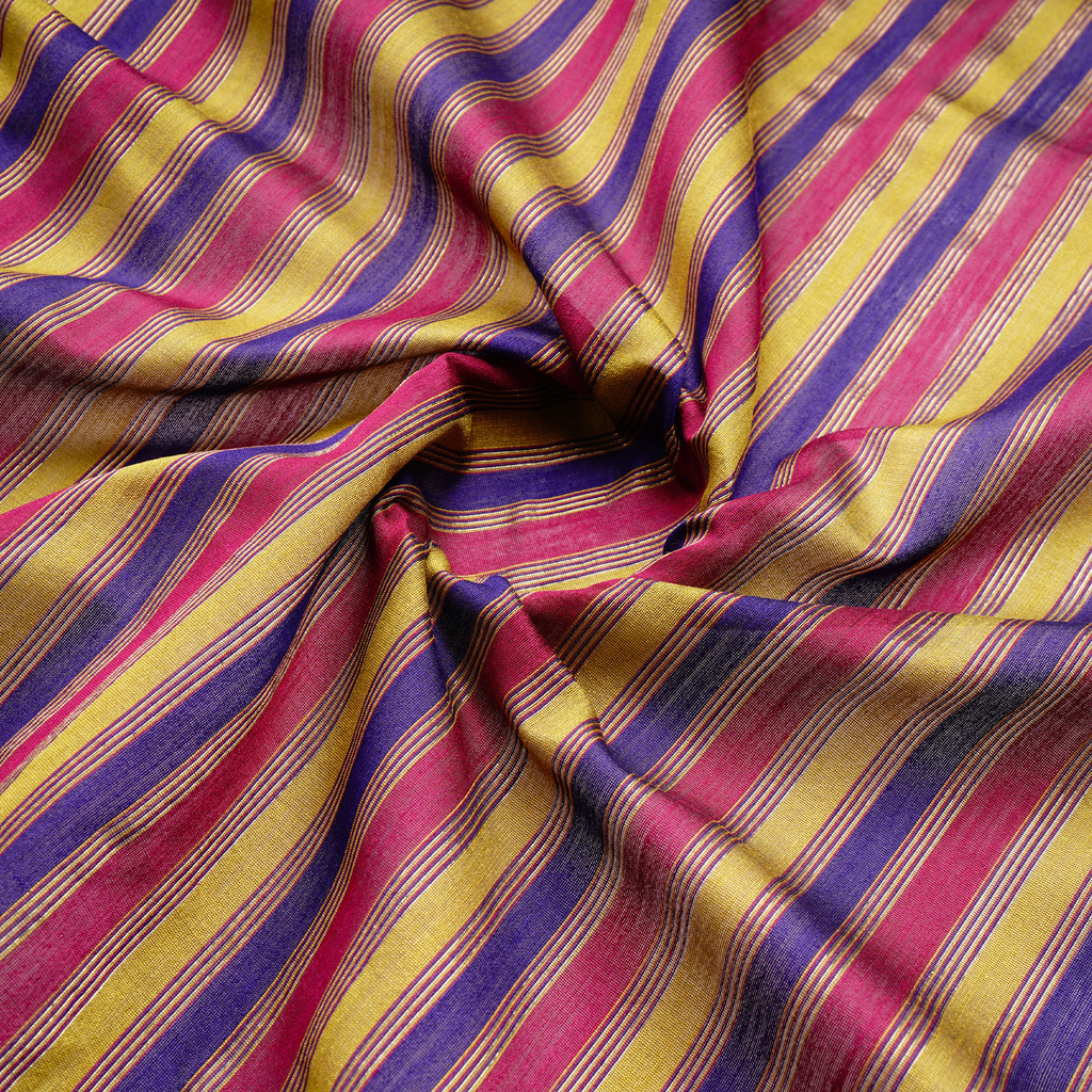 Ravish – Striped Pure 6-Ply Katan Silk Fabric