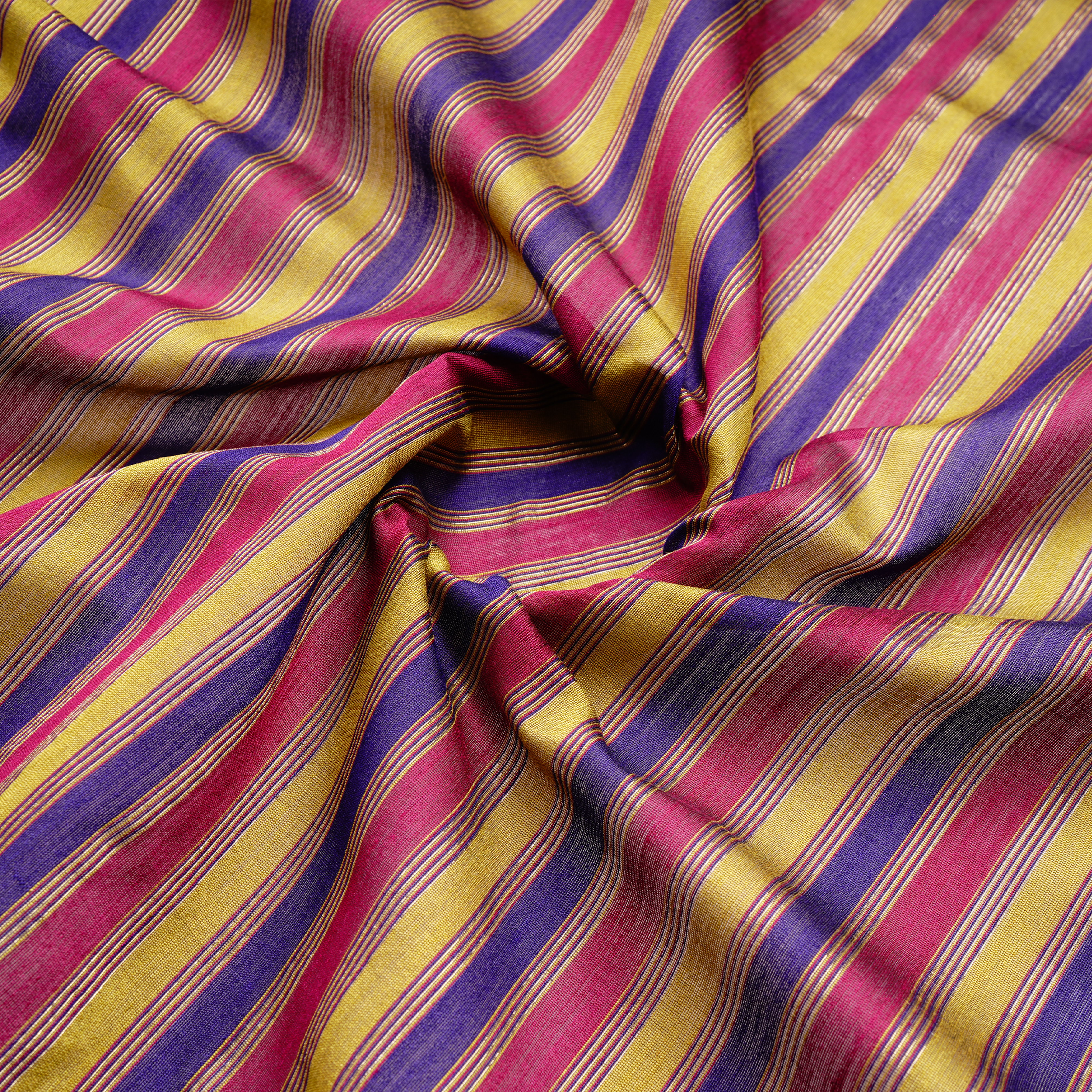 Ravish – Striped Pure 6-Ply Katan Silk Fabric