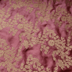 Rang-e-Abrisham – Pure Satin Fabric (Yarn Dyed with Golden Zari) - Zahra Maham