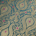 Rang-e-Mughal – Satin with 4-Color Weave & Mughal Pattern - Zahra Maham
