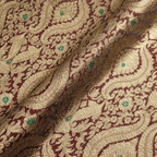 Rang-e-Mughal – Satin with 4-Color Weave & Mughal Pattern - Zahra Maham