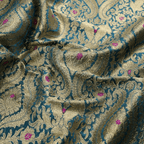 Rang-e-Mughal – Satin with 4-Color Weave & Mughal Pattern - Zahra Maham