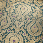 Rang-e-Mughal – Satin with 4-Color Weave & Mughal Pattern - Zahra Maham