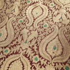 Rang-e-Mughal – Satin with 4-Color Weave & Mughal Pattern - Zahra Maham