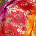 Rang-e-Nazr – Lightweight Katan with Floral Zari Work - Zahra Maham