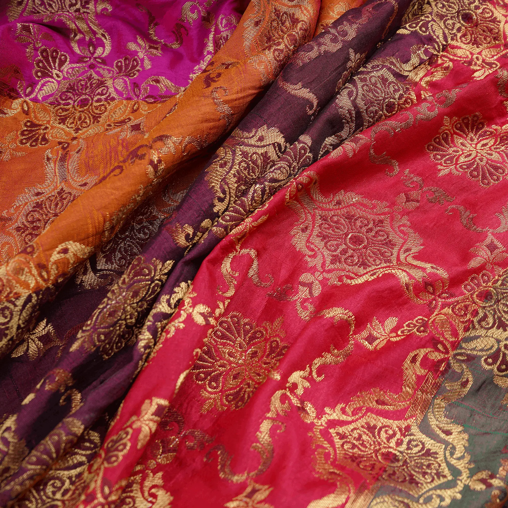 Rang-e-Nigar – Blended Katan satin with Floral Zari Work - Zahra Maham