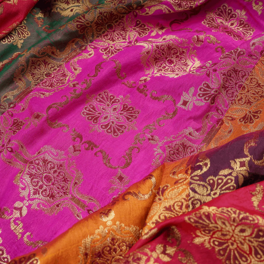 Rang-e-Nigar – Blended Katan satin with Floral Zari Work - Zahra Maham