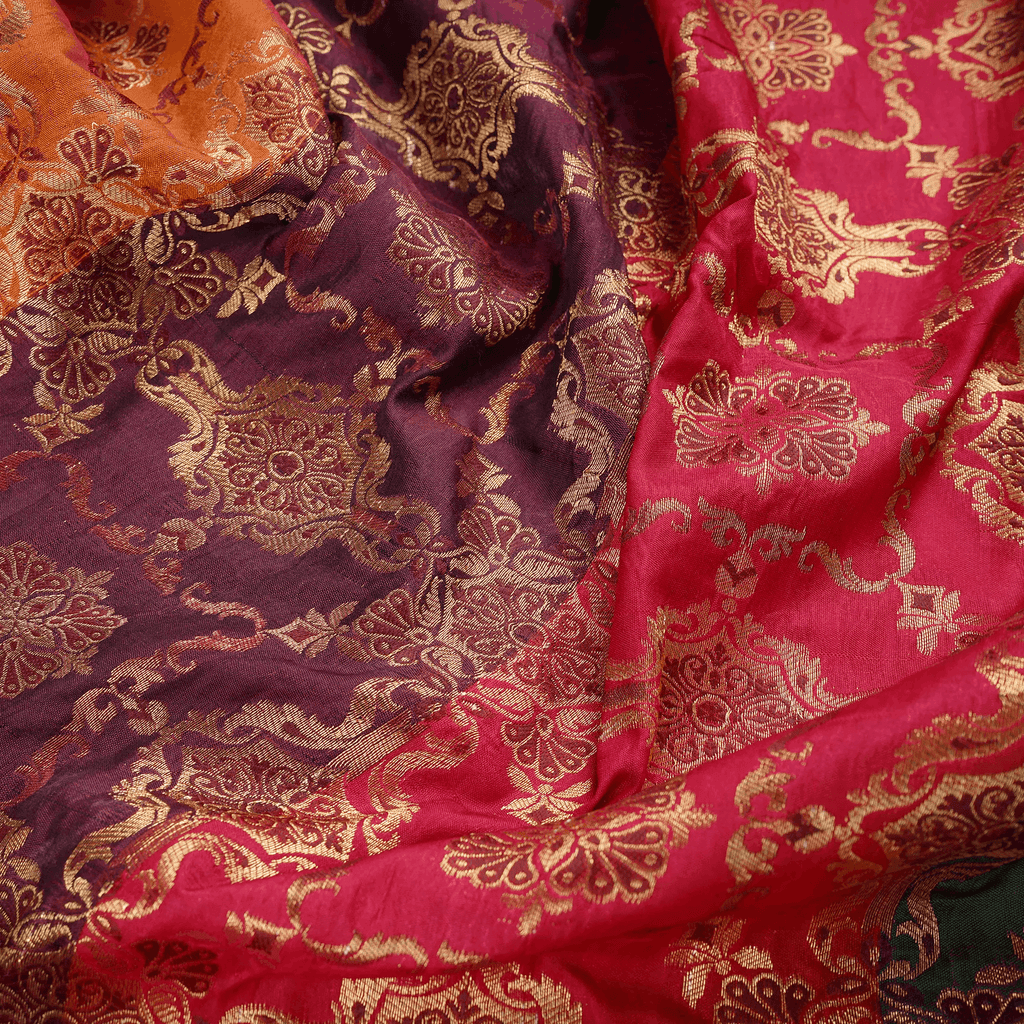 Rang-e-Nigar – Blended Katan satin with Floral Zari Work - Zahra Maham