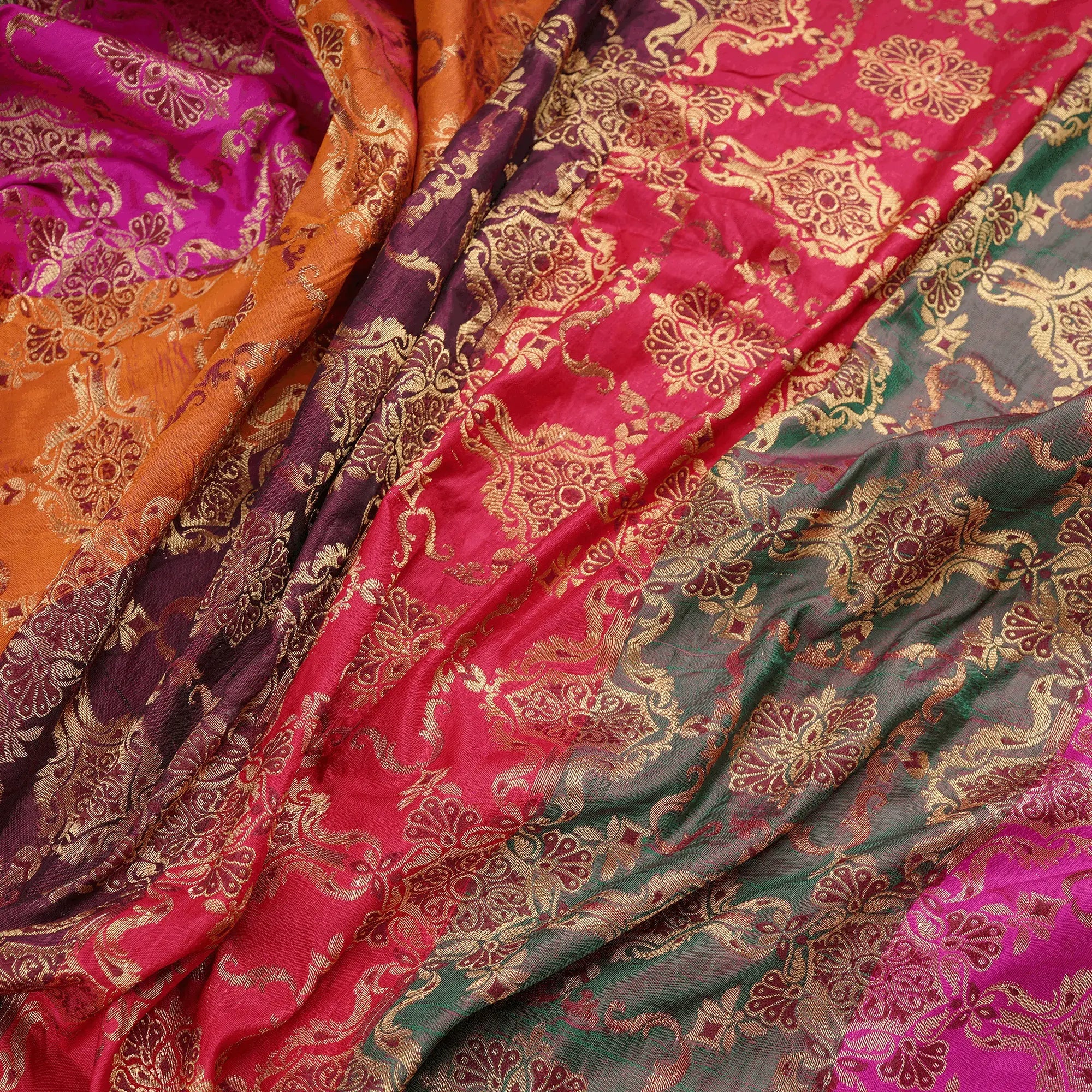 Rang-e-Nigar – Blended Katan satin with Floral Zari Work - Zahra Maham