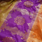 Rang-e-Zarah – Lightweight Katan with Floral Zari Work - Zahra Maham