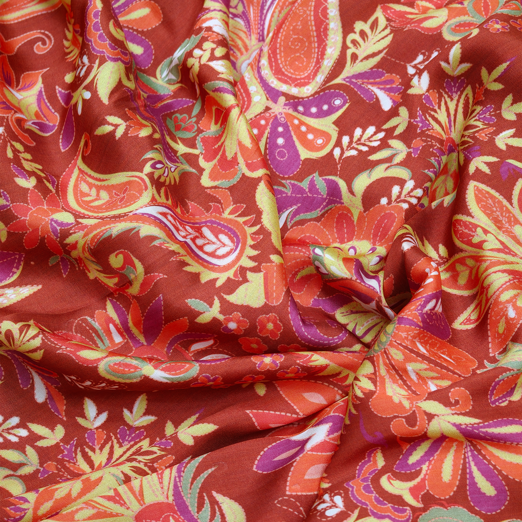 Rang Tamaasha — Printed Pure Sheesha Silk - Zahra Maham