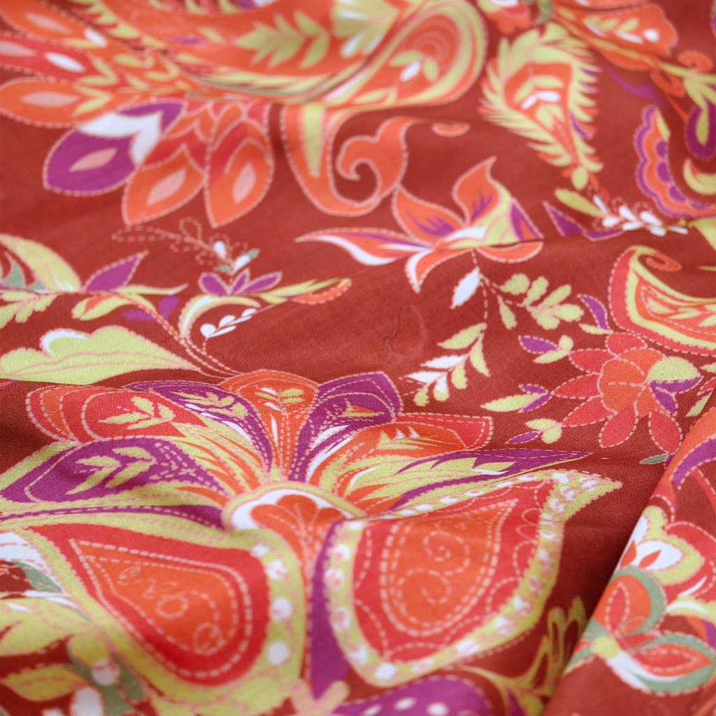 Rang Tamaasha — Printed Pure Sheesha Silk - Zahra Maham
