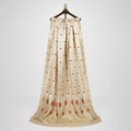 Rangrez – Pure Katan Satin Atlas Mughal Floral Shawl - Zahra Maham