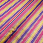 Ravish – Striped Pure 3-Ply Spun Silk Fabric - Zahra Maham