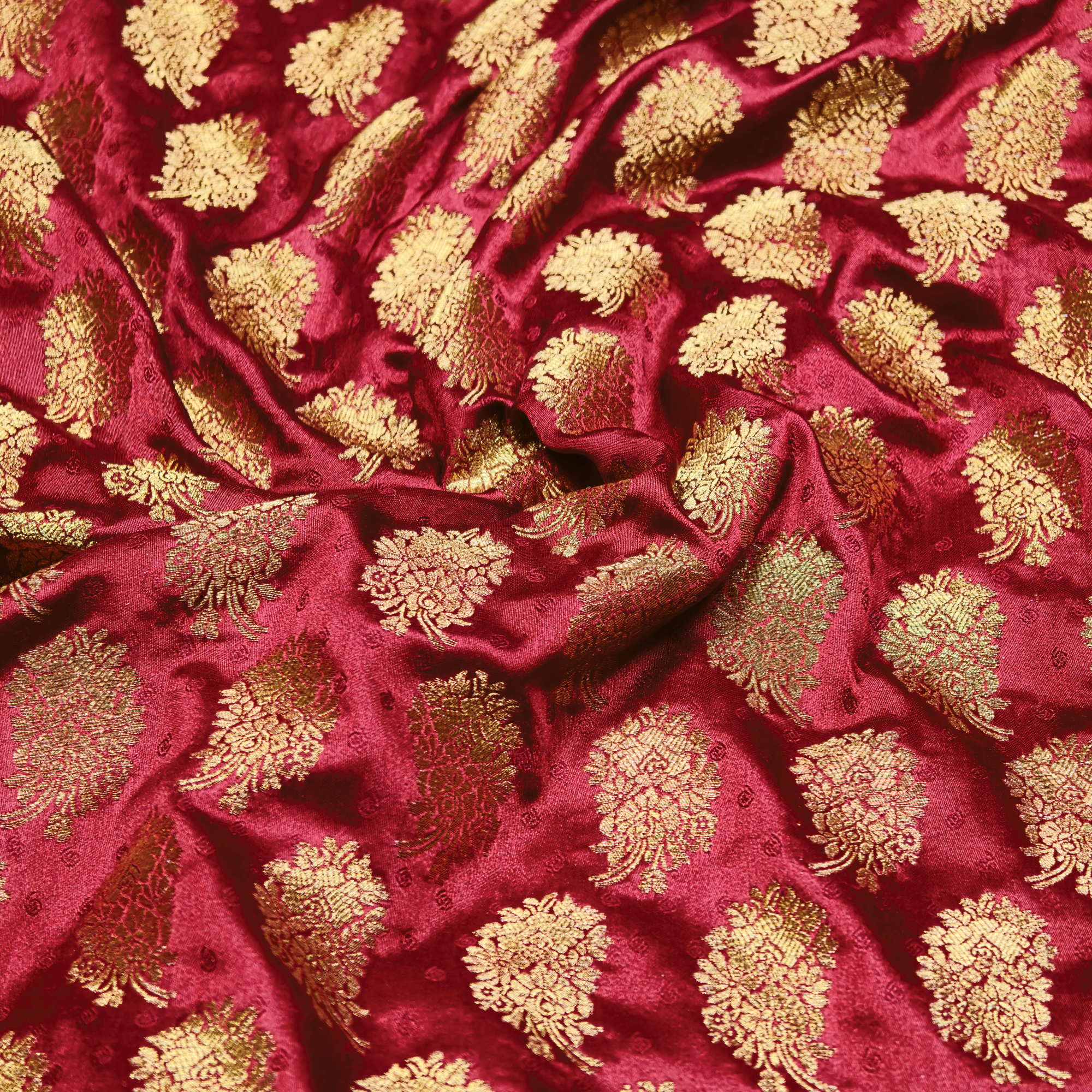 Shaan – Self Jamawar Katan Satin with Mughal Buti