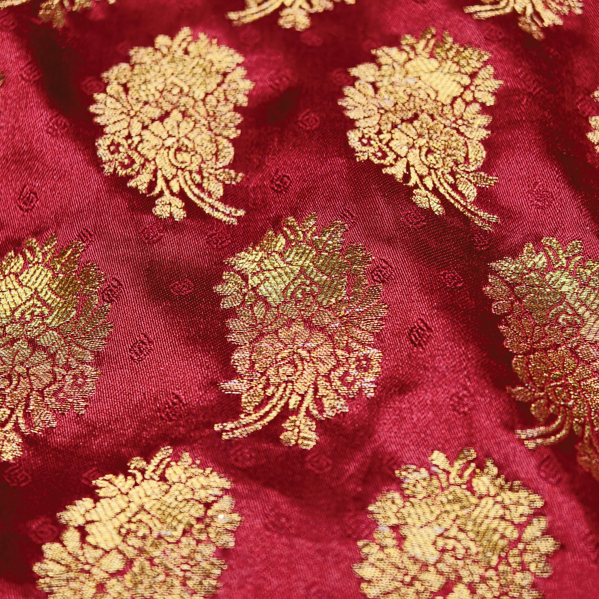 Shaan – Self Jamawar Katan Satin with Mughal Buti