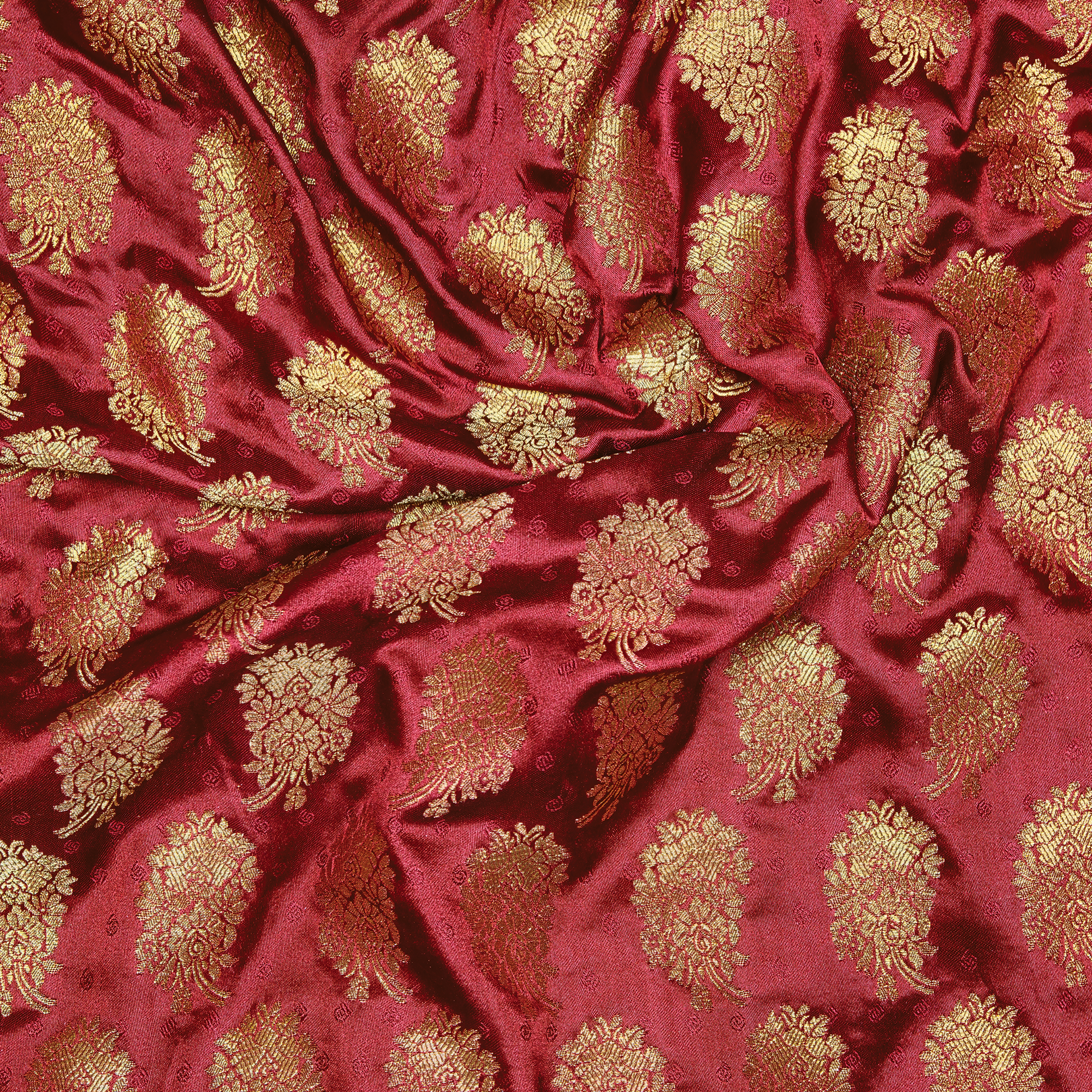 Shaan – Self Jamawar Katan Satin with Mughal Buti