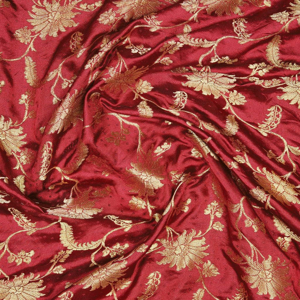 Noorzar – Self Jamawar Katan Satin with Mughal Jaal
