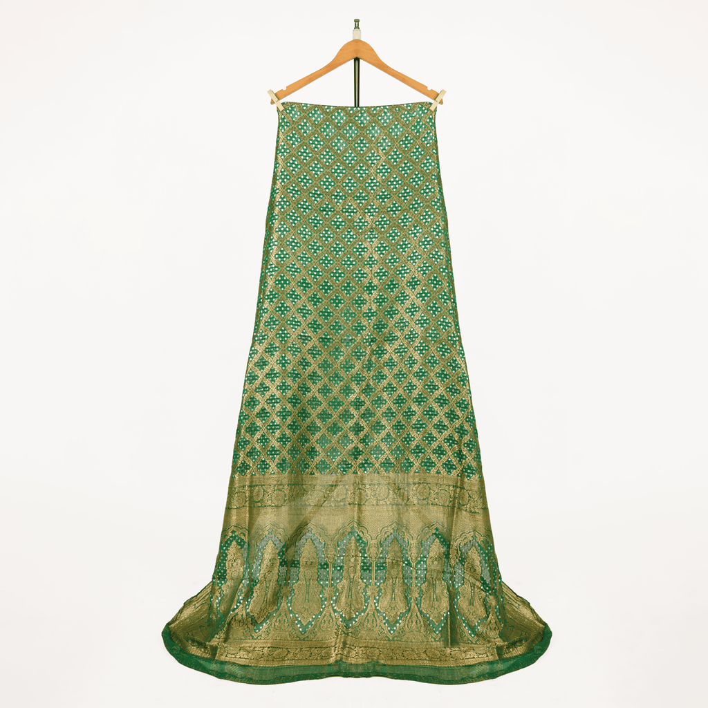 Riwayat (Green) – Pure Chiffon Chunri - Zahra Maham