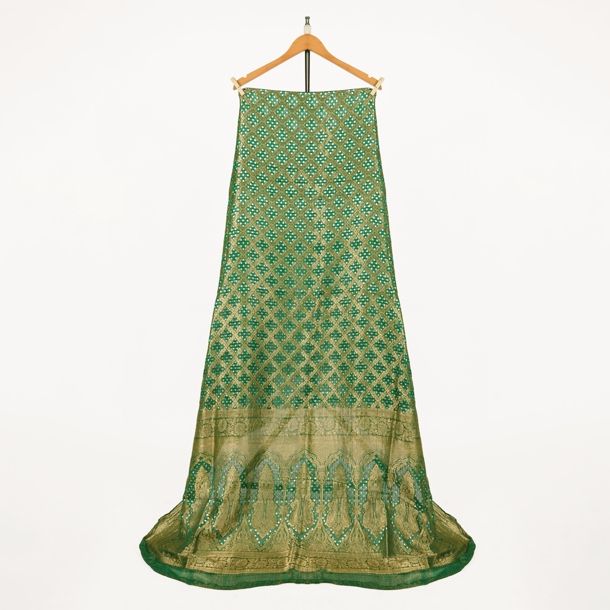Riwayat (Green) – Pure Chiffon Chunri - Zahra Maham