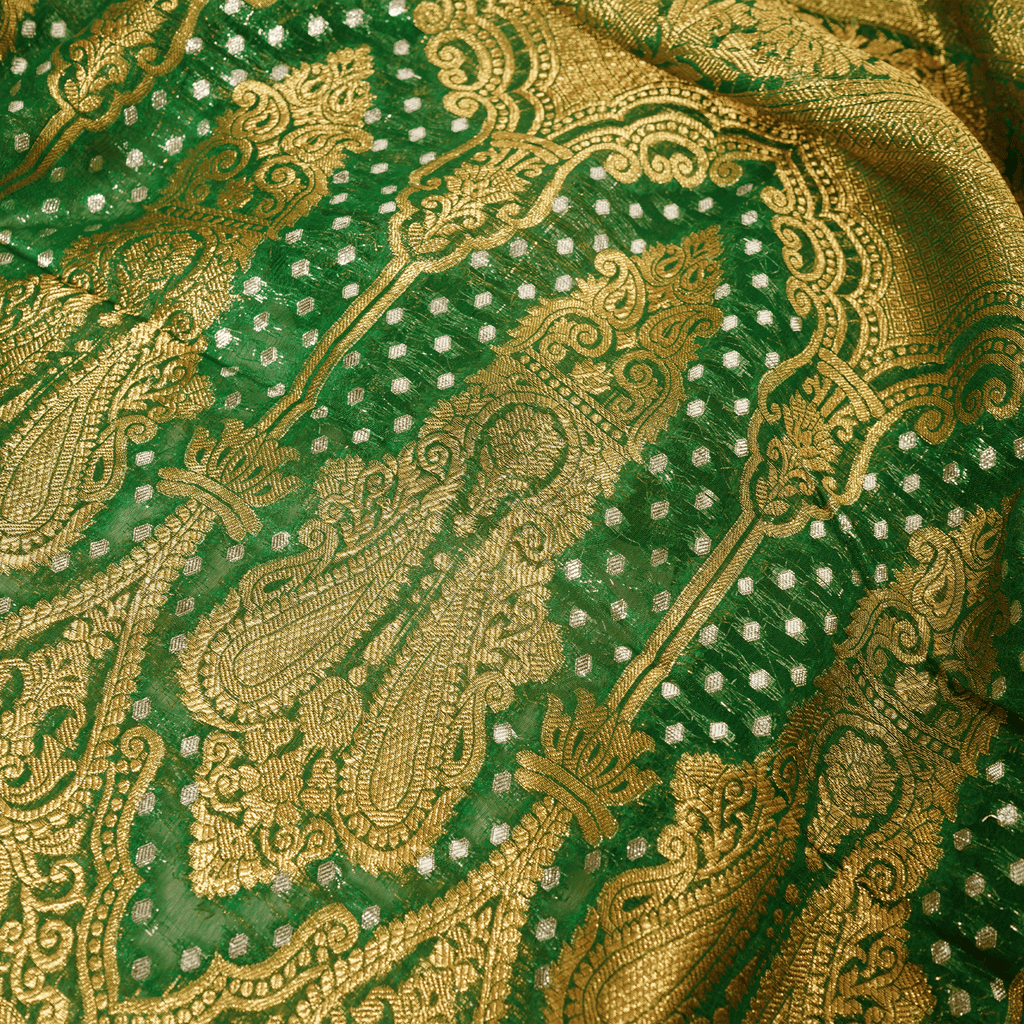 Riwayat (Green) – Pure Chiffon Chunri - Zahra Maham