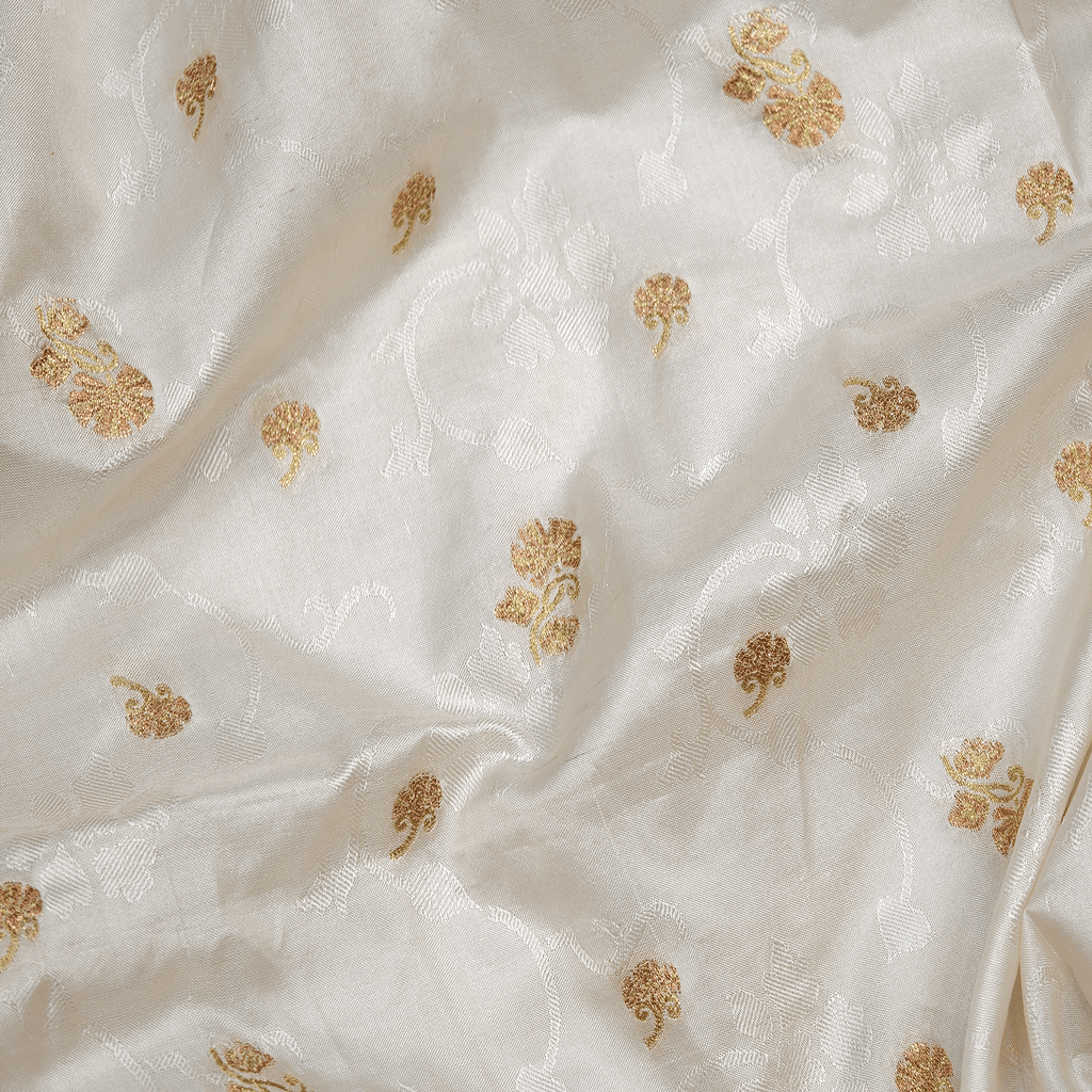 Rosé Booti — Pure Katan Silk (Dupatta) - Zahra Maham