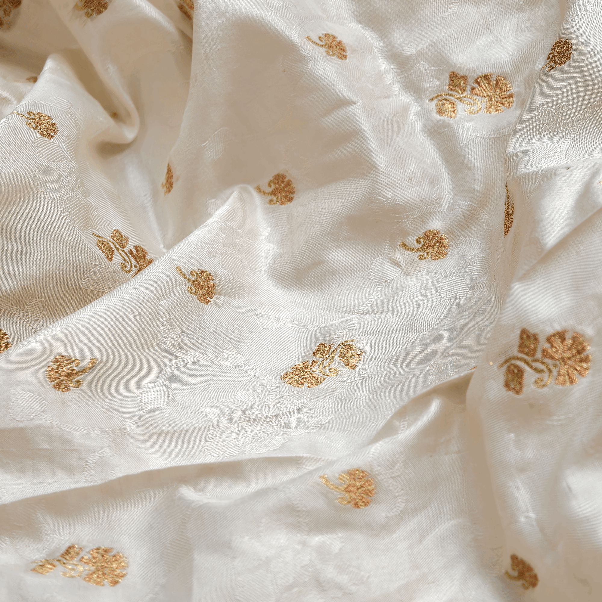 Rosé Booti — Pure Katan Silk (Dupatta) - Zahra Maham
