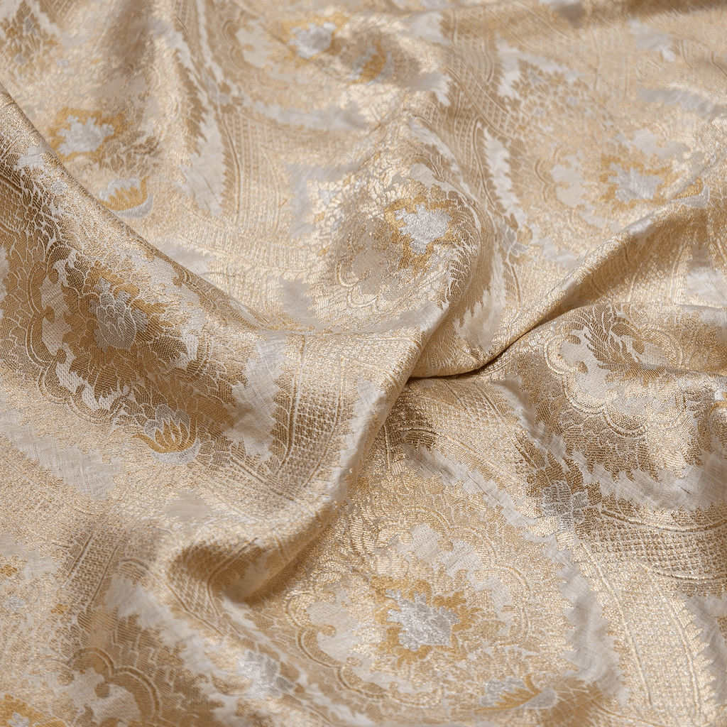 Roshan Taj — Pure Katan Chiffon Atlas (2.75 Yards) - Zahra Maham
