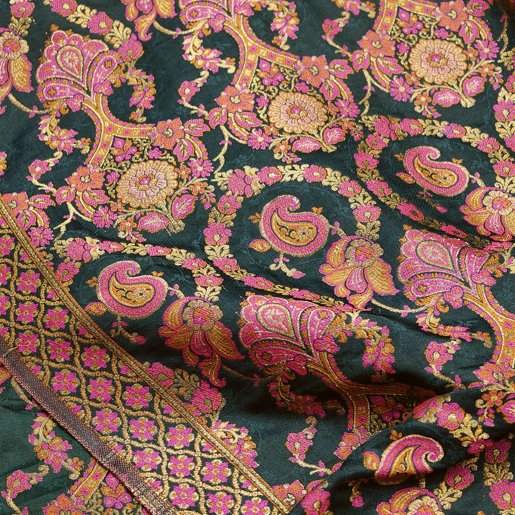 Roshnaab – Satin Jamawar (Multi-Color Thread Weave) - Zahra Maham