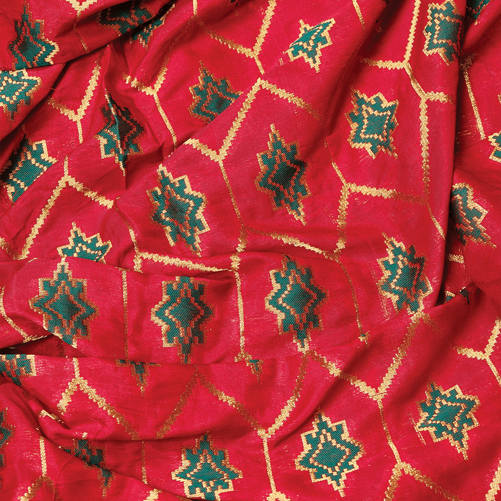 Rouge Étoile — Satin Tehra w/ Border - Zahra Maham