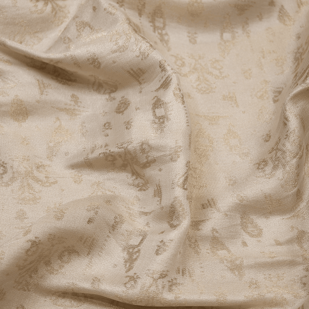 Ruh-e-Abrisham – Pure Mulberry Lama Silk Reversible Floral Weave - Zahra Maham