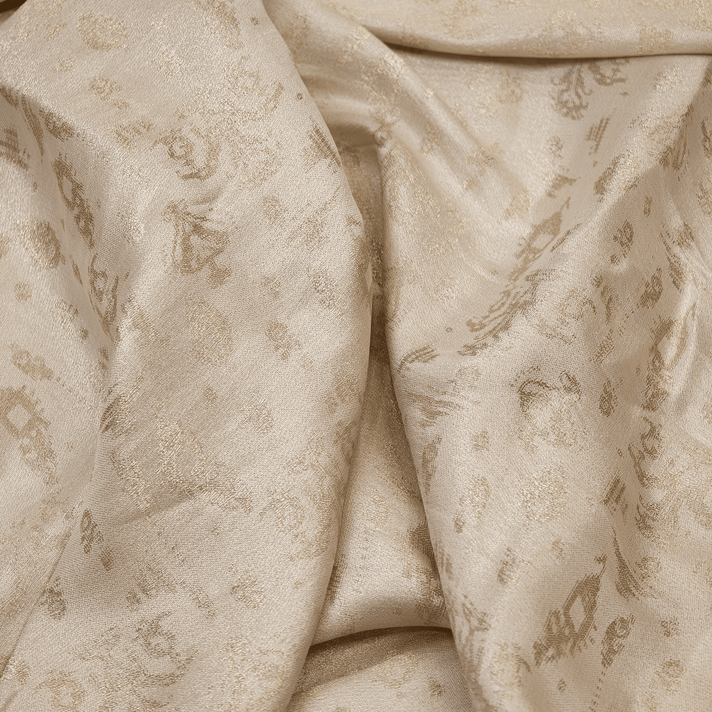 Ruh-e-Abrisham – Pure Mulberry Lama Silk Reversible Floral Weave - Zahra Maham