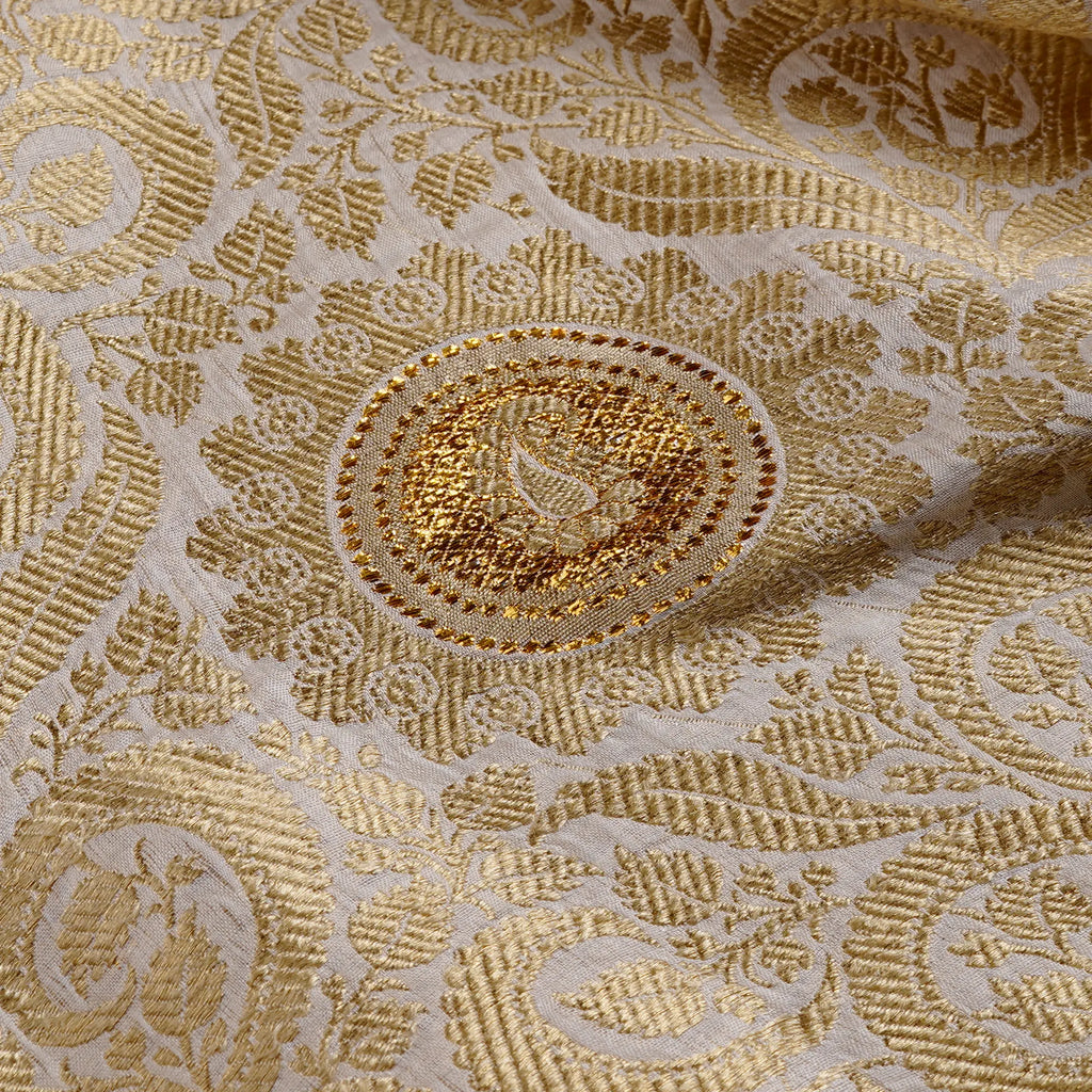 Zareen Kaar – Pure Katan Atlas with Zari Motifs Zahra Maham