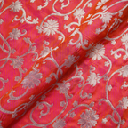 Saaya – Pure Self Katan with Mughal Silver Zari Jaal & Dhoop Chhaon - Zahra Maham
