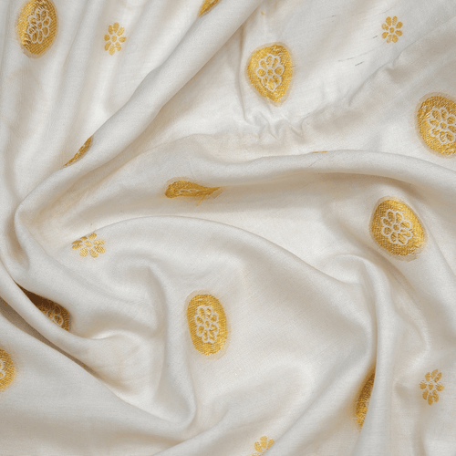 Safaid Chanda — Cotton Silk (4 Yards) - Zahra Maham