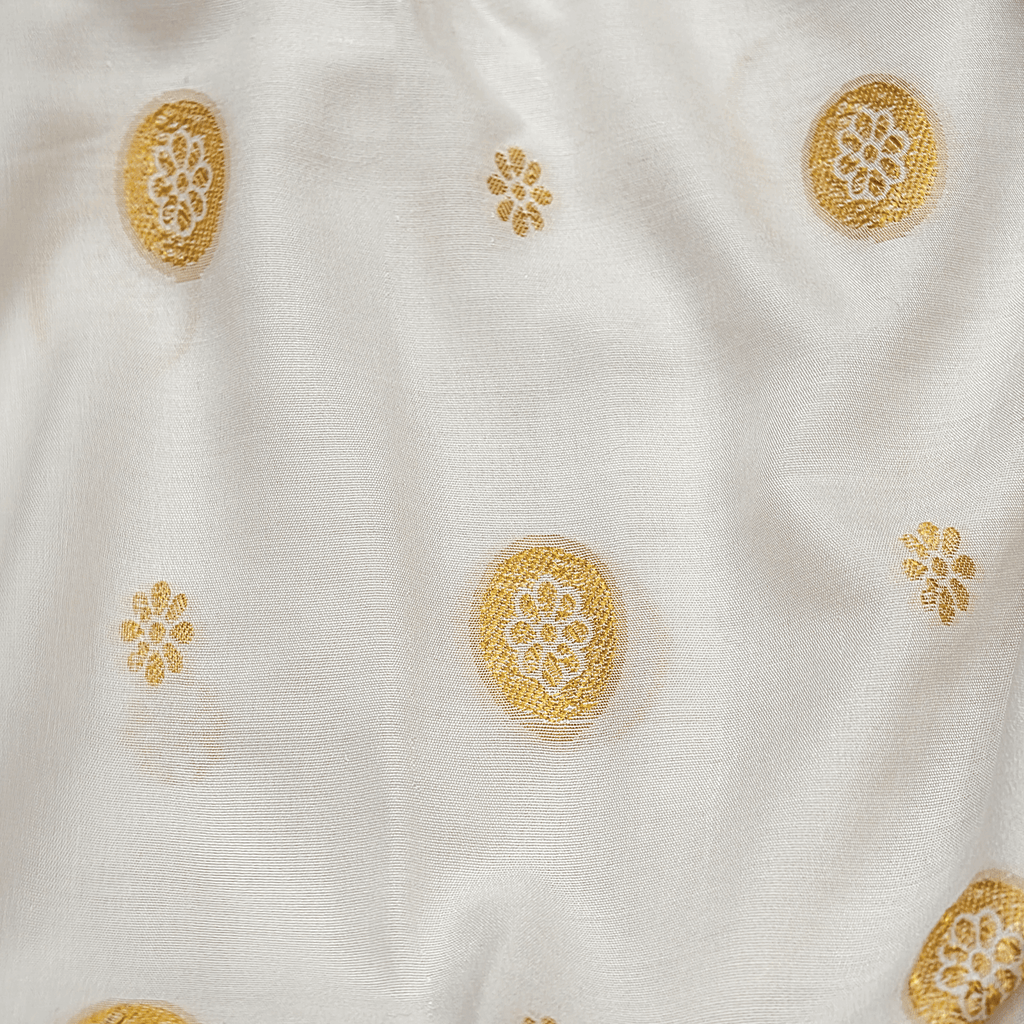 Safaid Chanda — Cotton Silk (4 Yards) - Zahra Maham