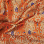 Saltanat – Satin Kamkhwab Mughal Floral Jaal - Zahra Maham