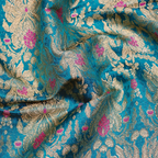 Saltanat – Satin Kamkhwab Mughal Floral Jaal - Zahra Maham
