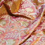 Sarmast – Pure Katan Satin with Floral Jaal Pattern - Zahra Maham