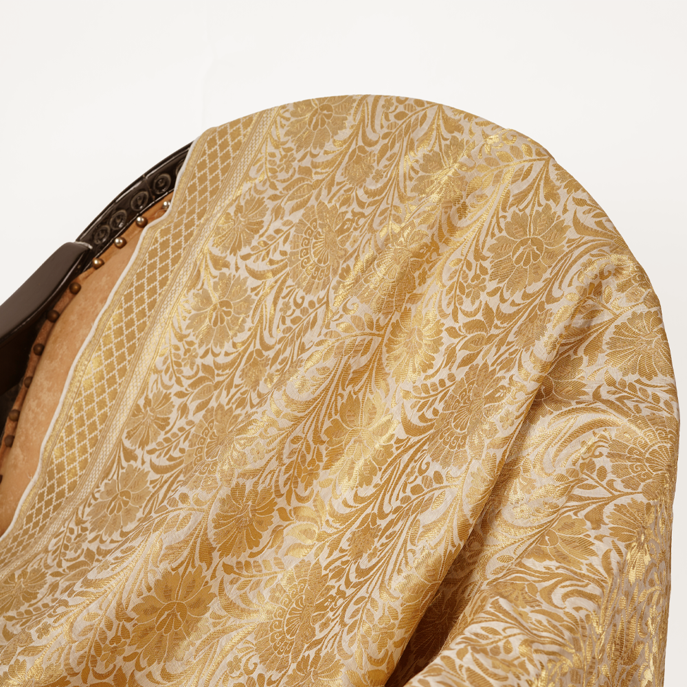 Zia Gulzar — Pure Katan Atlas Shawl