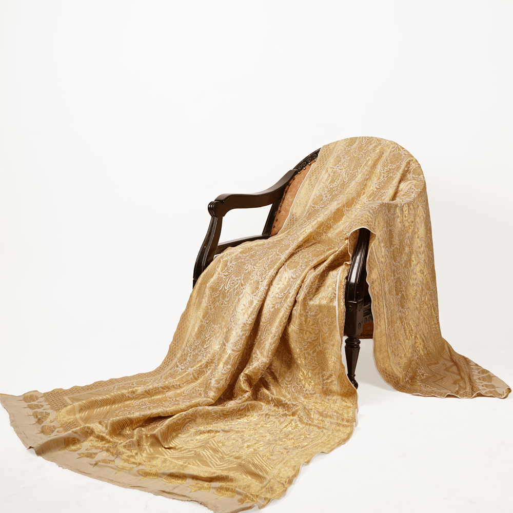 Zia Gulzar — Pure Katan Atlas Shawl