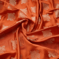 Shaam-e-Gulzar – Pure Mulberry Satin silk (2-Color Thread | Mughal Bunch Design) - Zahra Maham
